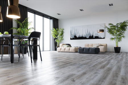 Кварцевый ламинат Fargo Комфорт Дуб Рустик Серый 366-1В